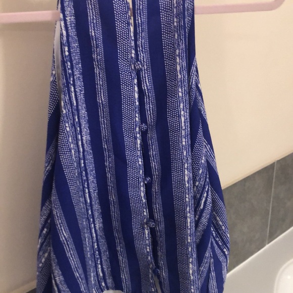 Button detail blue romper - Picture 6 of 6